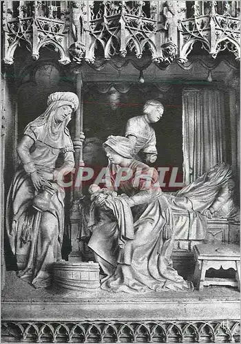 Cartes postales moderne Cathedrale de Chartres Cloture du Choeur (XVIe siecle) Nativite de la Vierge