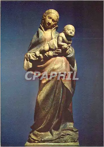Cartes postales moderne Musee de Dijon Claus de Werve (vers 1420) la Vierge et l'Enfant