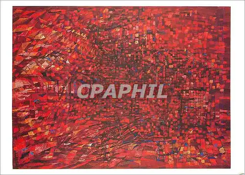 Cartes postales moderne Dijon Musee des Beaux Arts Vieira da Silva (1908) Interieur Rouge