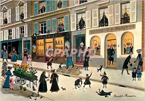 Cartes postales moderne Galerie Naifs et Primitifs Rue du Dragon Paris Rodolphe Rousseau la Galerie
