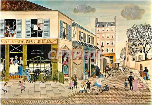 Cartes postales moderne Rodolphe Rousseau la Dispute Galerie Naifs et Primitifs Rue du Dragon Paris