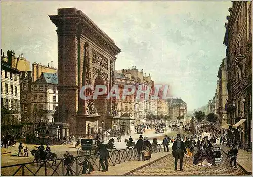 Cartes postales moderne Paris du Temps Jadis Porte et Boulevard Saint Denis