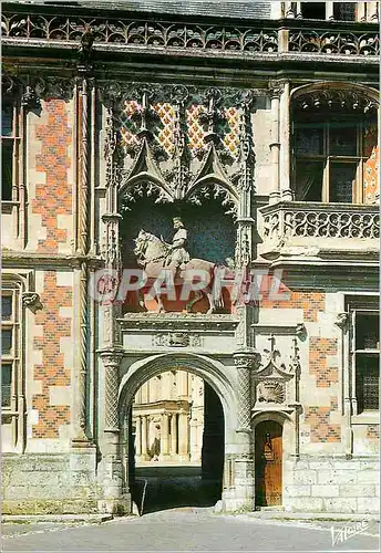Cartes postales moderne Blois (Loir et Cher) les Merveilles du Val de Loire l'Aile Louis XII du Chateau l'Entree et la S