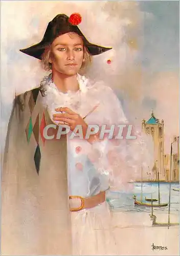 Cartes postales moderne Bertran (Huile) Arlequin