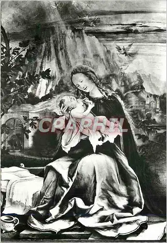 Cartes postales moderne Colmar Musee d'Unterlinden Matthias Grunewald le Retable d'Issenheim la Nativite (Detail)