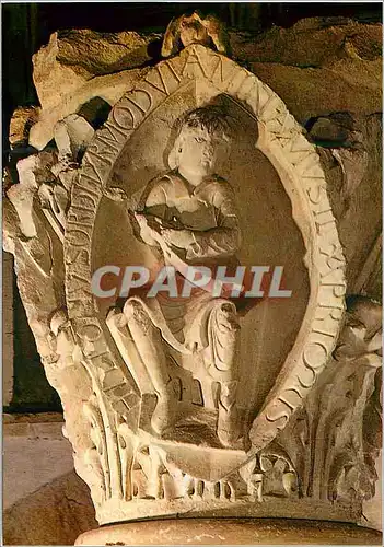 Cartes postales moderne Abbaye de Cluny Chapiteau des Tons de la Musique le Luth