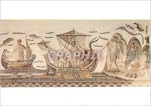 Moderne Karte Musee du Bardo Mosaique Ulysse et les Sirenes Exposition de Carthage a Kairouan Paris 1982 83