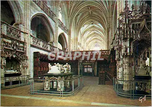 Cartes postales moderne Bourg en Bresse (Ain) Eglise de Brou le Choeur avec les Tombeaux de Marguerite de Bourbon de Phi