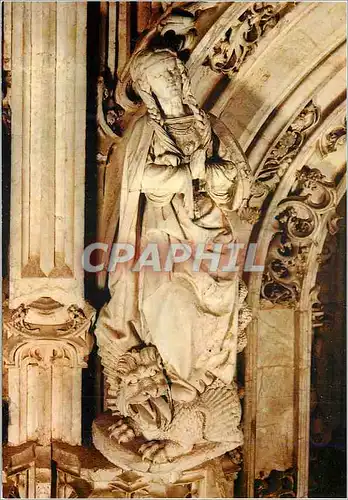 Cartes postales moderne Bourg en Bresse (Ain) Eglise de Brou (XVIe s) (Statuette du Tombeau de Marguerite de Bourbon)
