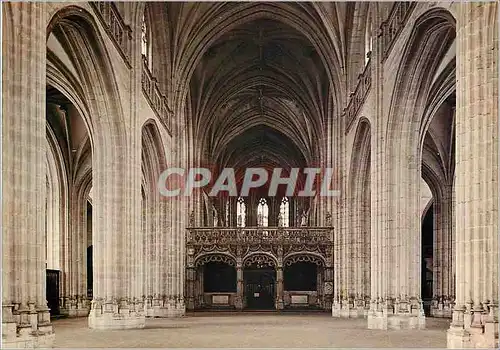 Cartes postales moderne Bourg en Bresse (Ain) Eglise de Brou ( XVIe s) la Grande Nef et le Jube