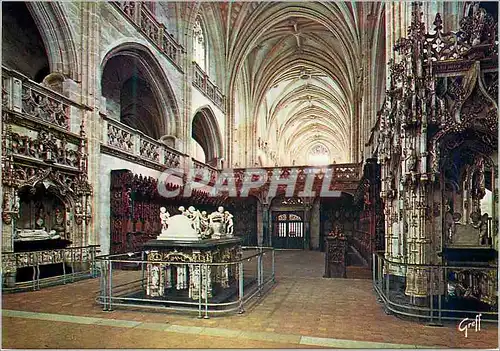 Moderne Karte Bourg en Bresse (Ain) Eglise de Brou le Choeur avec les Tombeaux de Marguerite de Bourbon de Phi