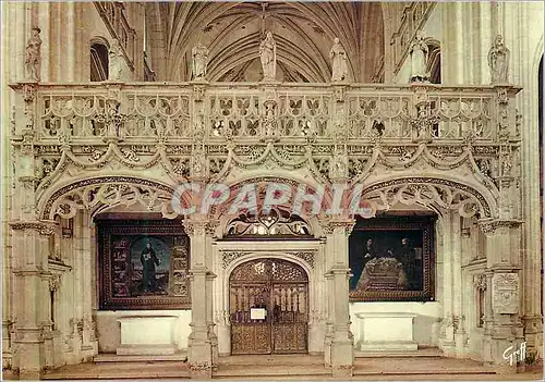Moderne Karte Bourg en Bresse (Ain) Eglise de Brou le Jube Construction d'une Etonnante Richesse de Decoration