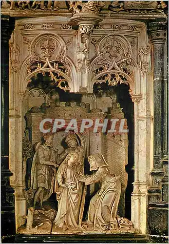 Cartes postales moderne Bourg en Bresse (Ain) Eglise de Brou (XVIe s) Retable des Sept Joies de la Vierge la Visitation