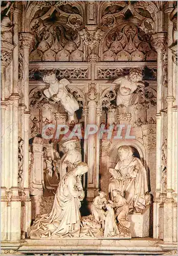 Cartes postales moderne Bourg en Bresse (Ain) Eglise de Brou (XVIe s) Retable des Sept Joies la Nativite