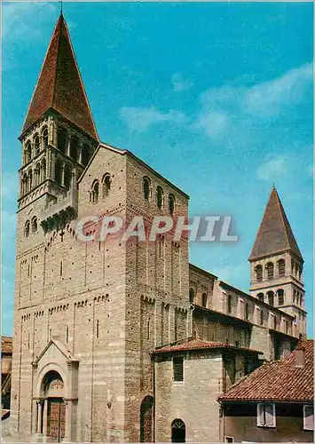 Cartes postales moderne Tournus (S et L) Eglise St Philibert (Xe XIIe S) La Facade