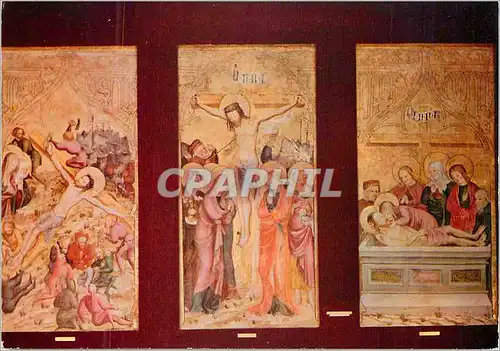 Cartes postales moderne Besancon (Doubs) Musee des Beaux Arts Retable de la Passion (vers 1380) Ecole Franco Allemande (