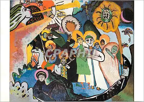 Cartes postales moderne Stadtische Galerie im Lenbachhaus Munchen Wassily Kandinsky (1866 1941) La Toussaint I