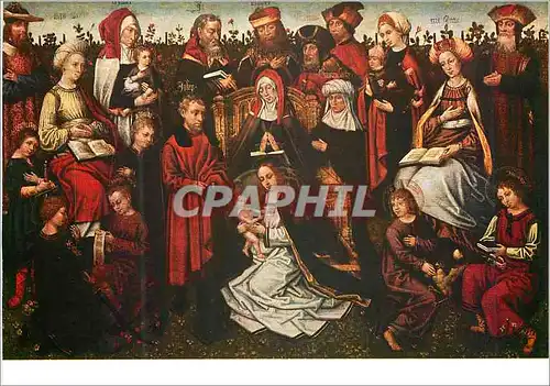 Cartes postales moderne Museum voor Schone Kunsten Gent Ecole Gantoise fin du 15e Siecle La Famille de Ste Anne