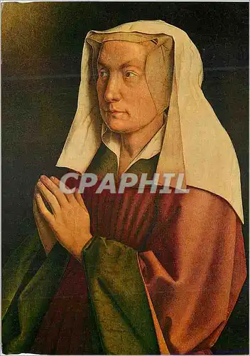 Cartes postales moderne Gent Sint Baafskathedraal Van Eyck Het Lam Gods Epouse du Donateur