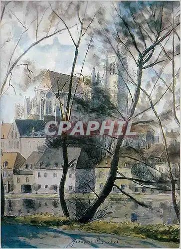 Cartes postales moderne Auxerre (Yonne) Auxerre vu par Francois Brochet