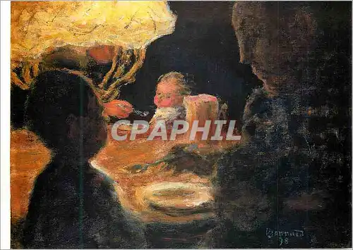 Cartes postales moderne Galerie Jan Krugier Geneve Pierre Bonnard (1867 1947) Dejeuner sous la Lampe