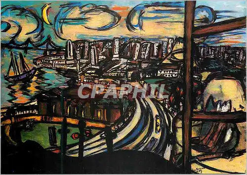 Cartes postales moderne Hessisches Landesmuseum Darmstadt Max Beckmann (1884 1950) Vue sur San Francisco 1950