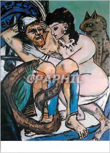 Cartes postales moderne Hamburger Kunsthalle  Max Beckmann (1884 1950) Ulysses et Calipso