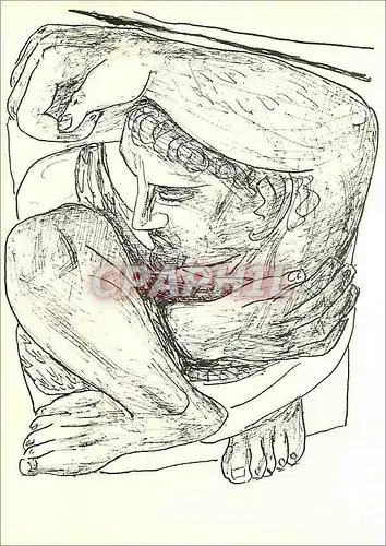 Cartes postales moderne Frankfurter Goethe Museum  Max Beckmann (1884 1950) Faust endormi