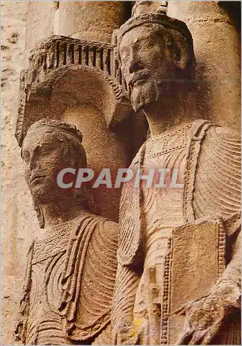 Cartes postales moderne Chartres la Cathedrale Portrait Royal (XIIe S)