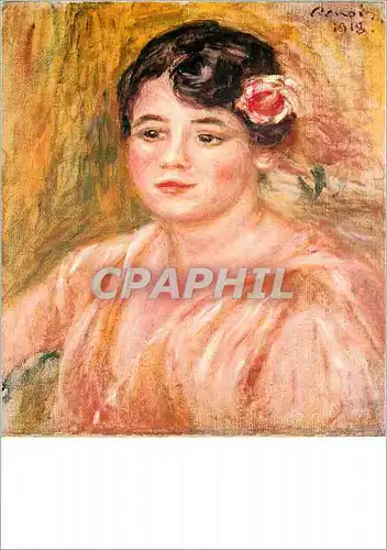 Moderne Karte Besancon Musee des Beaux Arts Auguste Renoir (1841 1919) Portrait d'Adele Besson (1918)