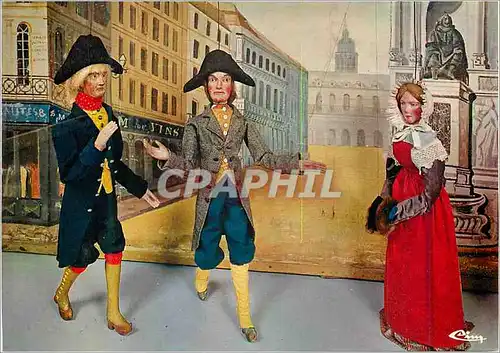 Cartes postales moderne Besancon (Doubs) Musee Populaire Comtois La Citadelle Marionnettes de Fanfan Brun Barbisier