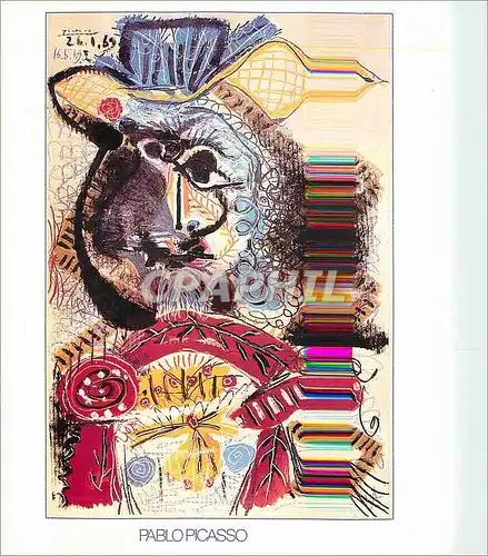 Cartes postales moderne Pablo Picasso Buste d'Homme au Chapeau