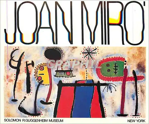 Cartes postales moderne New York Solomon R Guggentheim Museum Joan Miro Painting 1953