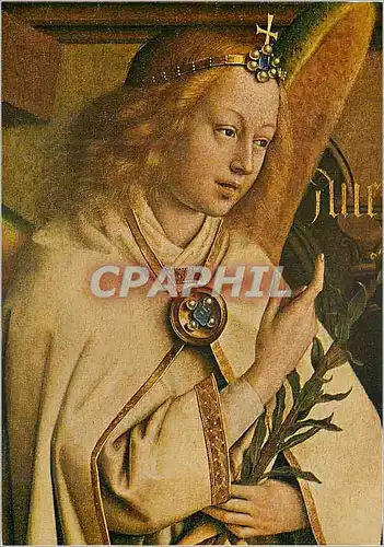 Cartes postales moderne Gent Saint Baafskathedraal Van Eyck Het Lam Gods Les Anges de l'Annonciation