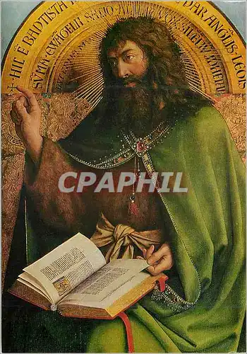 Cartes postales moderne Gent Saint Baafskathedraal Van Eyck Het Lam Gods Saint Jean Paptiste