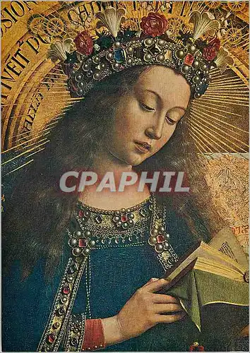 Cartes postales moderne Gent Saint Baafskathedraal Van Eyck Het Lam Gods La Vierge