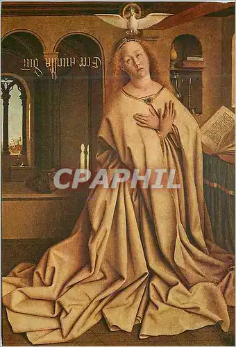 Cartes postales moderne Gent Saint Baafskathedraal Van Eyck Het Lam Gods La Vierge de l'Annonciation