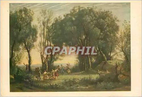 Cartes postales moderne Musee du Louvre Paris La Danse des Nymphes Camille Corot 1796 1865