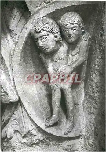 Cartes postales moderne Vezelay (Yonne) Basilique Sainte Madeleine (XIIe Siecle) Chapiteau de la Nef Les Generaux