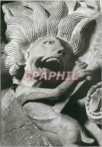 Cartes postales moderne Vezelay (Yonne) Basilique Sainte Madeleine (XIIe Siecle) Chapiteau de la Nef diable du desespoir