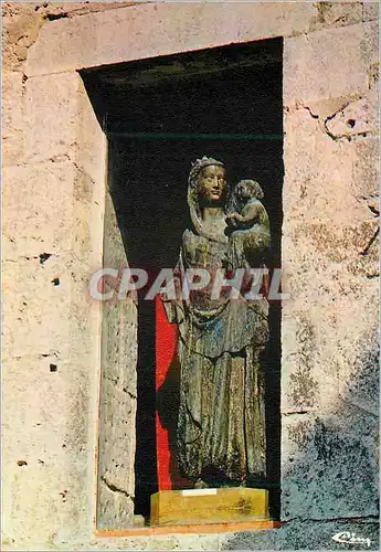 Cartes postales moderne Flavigny sur Ozerain (C d'Or) Vierge en Bois du XIVe Siecle de Style Typiquement Bourguignon