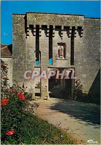 Moderne Karte Flavigny sur Ozerain (C d'Or) Porte du Bourg dite Jadis Porte Barme (milieu du XVe Siecle)