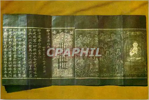 Cartes postales moderne Shanghai Jade Buddha Temple A Buddhist Scripture Copied by Ming Scholars