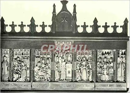 Moderne Karte L'Eglise de Montreal (Yonne) Le Retable d'Albatre XVIe S