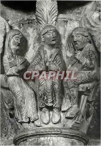 Cartes postales moderne Vezelay (Yonne) Basilique Sainte Madeleine (XIIe Siecle) Chapiteau de la Nef Legende de Sainte E