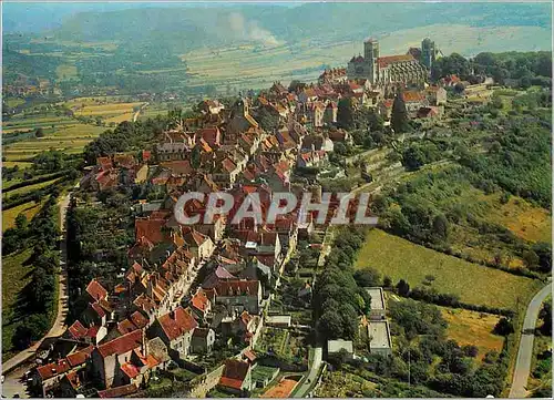 Cartes postales moderne Vezelay Vue aerienne