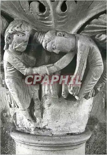 Moderne Karte Vezelay (Yonne) Basilique Sainte Madeleine (XIIe Siecle) Chapiteau de la Nef Jephte Sacrifiant s