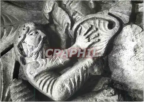 Cartes postales moderne Vezelay (Yonne) Basilique Sainte Madeleine (XIIe Siecle) Chapiteau de la Nef Le Meutre de l'Egyt