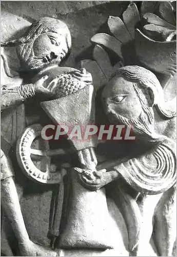 Moderne Karte Vezelay (Yonne) Basilique Sainte Madeleine (XIIe Siecle) Chapiteau de la Nef Le Moulin Mystique