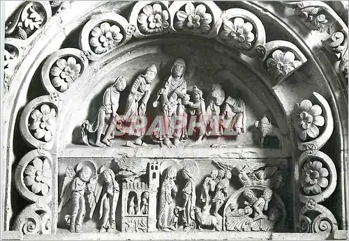 Cartes postales moderne Vezelay (Yonne) Basilique Sainte Madeleine (XIIe Siecle) Le Narthex Porte Sud Le Tympan